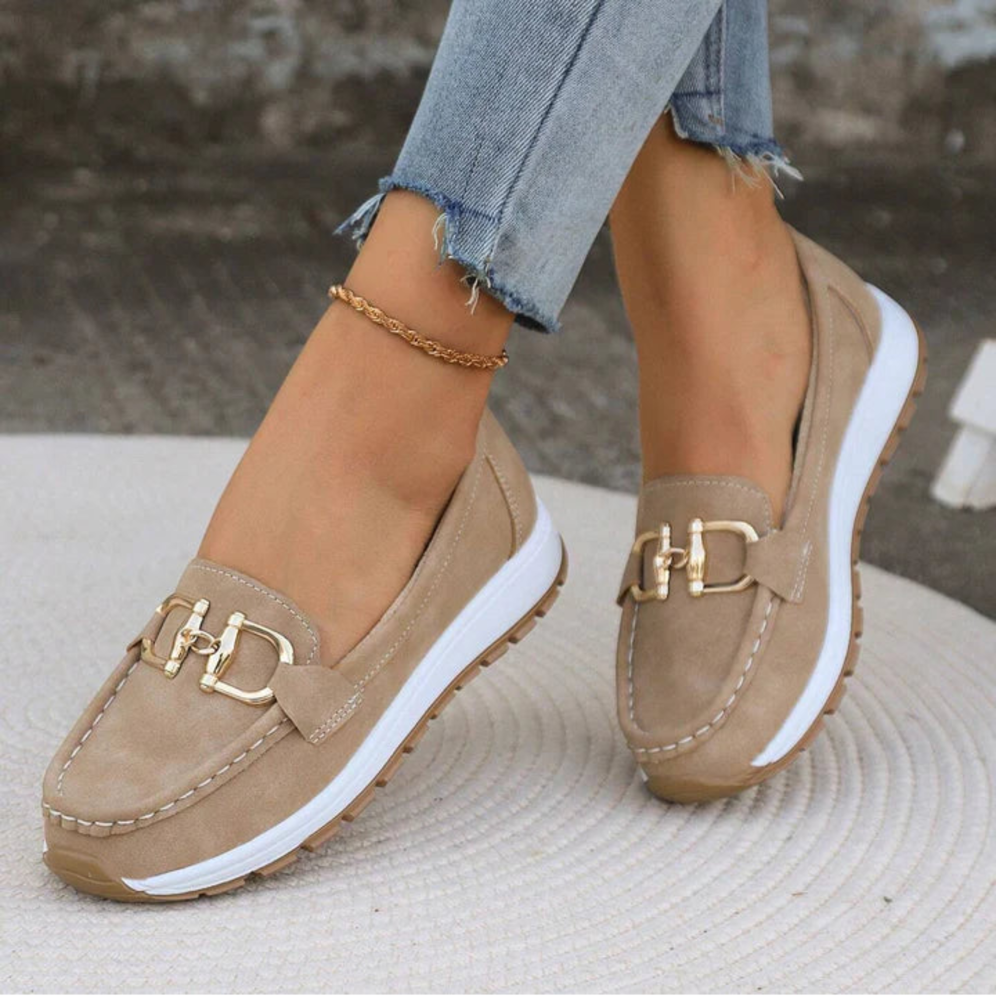 Ruby | Flat Buckle Loafers