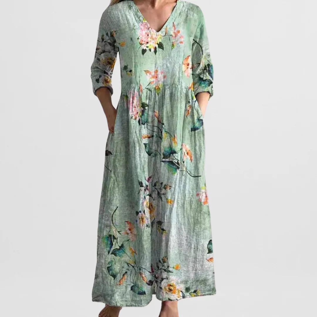 ZOE | Maxi dress with vintage floral print