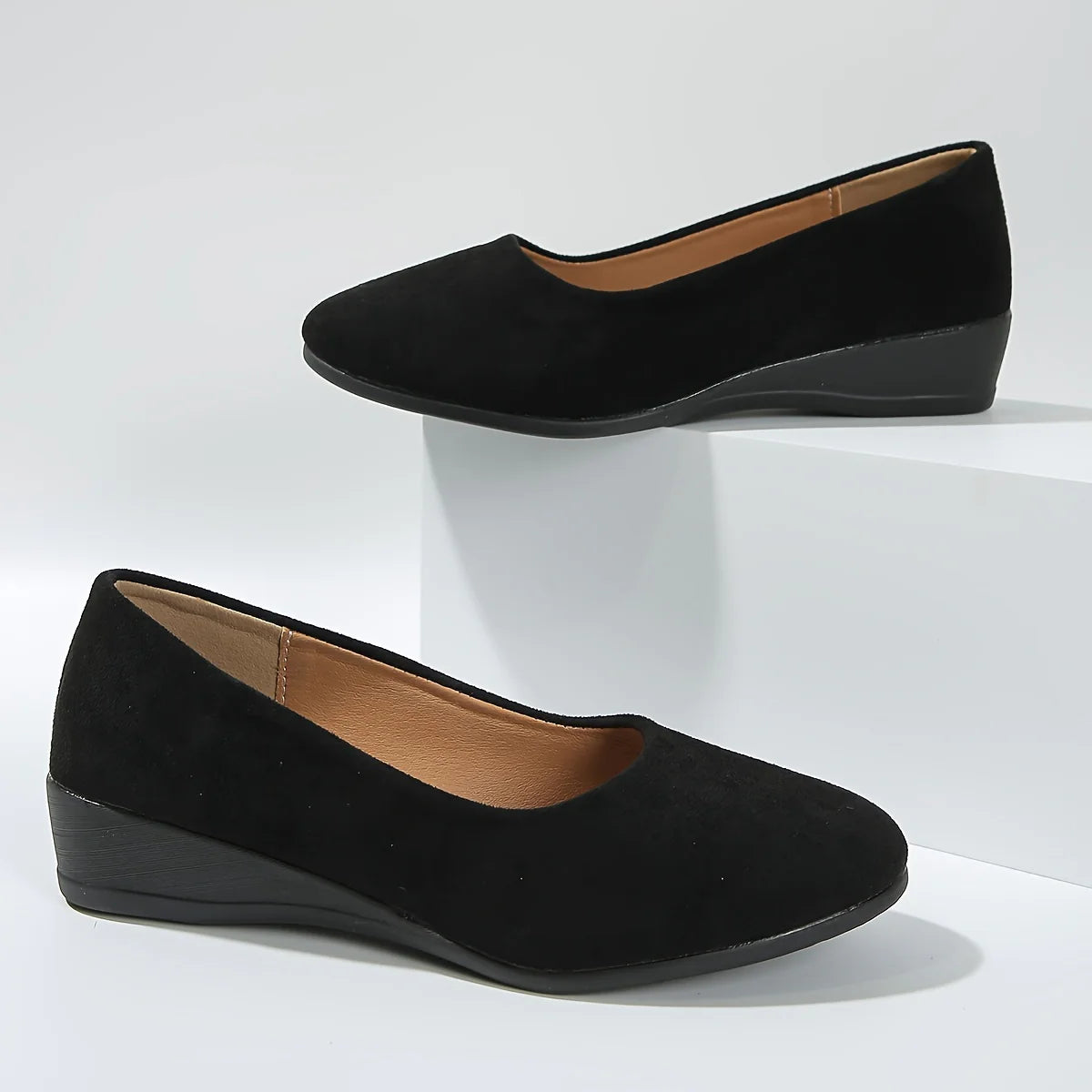 Daisy™ – Comfortable wedge-heel ballerinas
