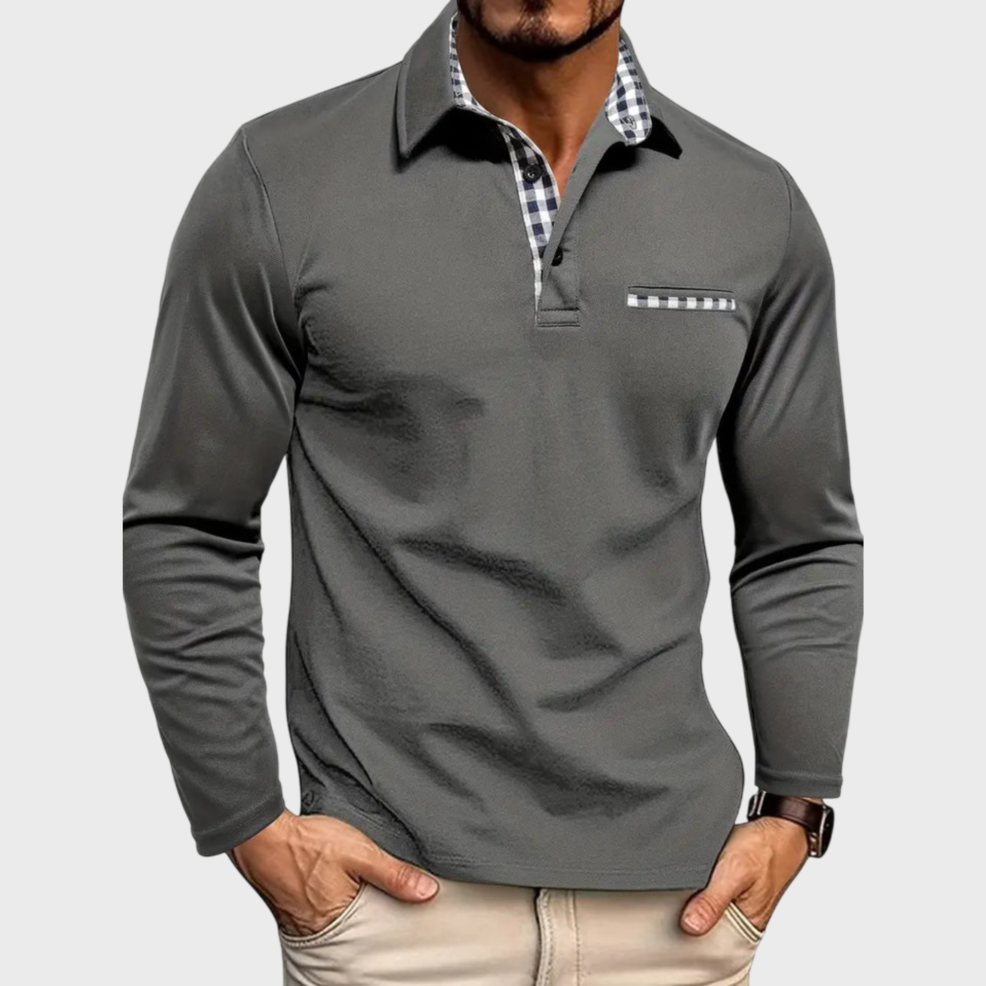 Blake | Long-Sleeve Polo Shirt