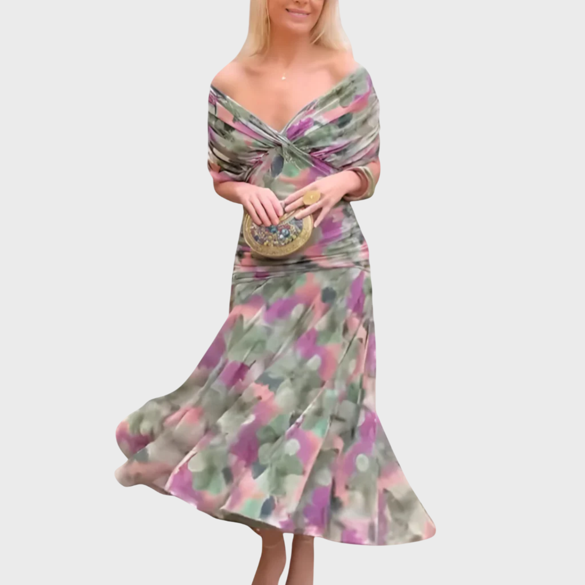 Isla | Elegant Dress With V-Neckline