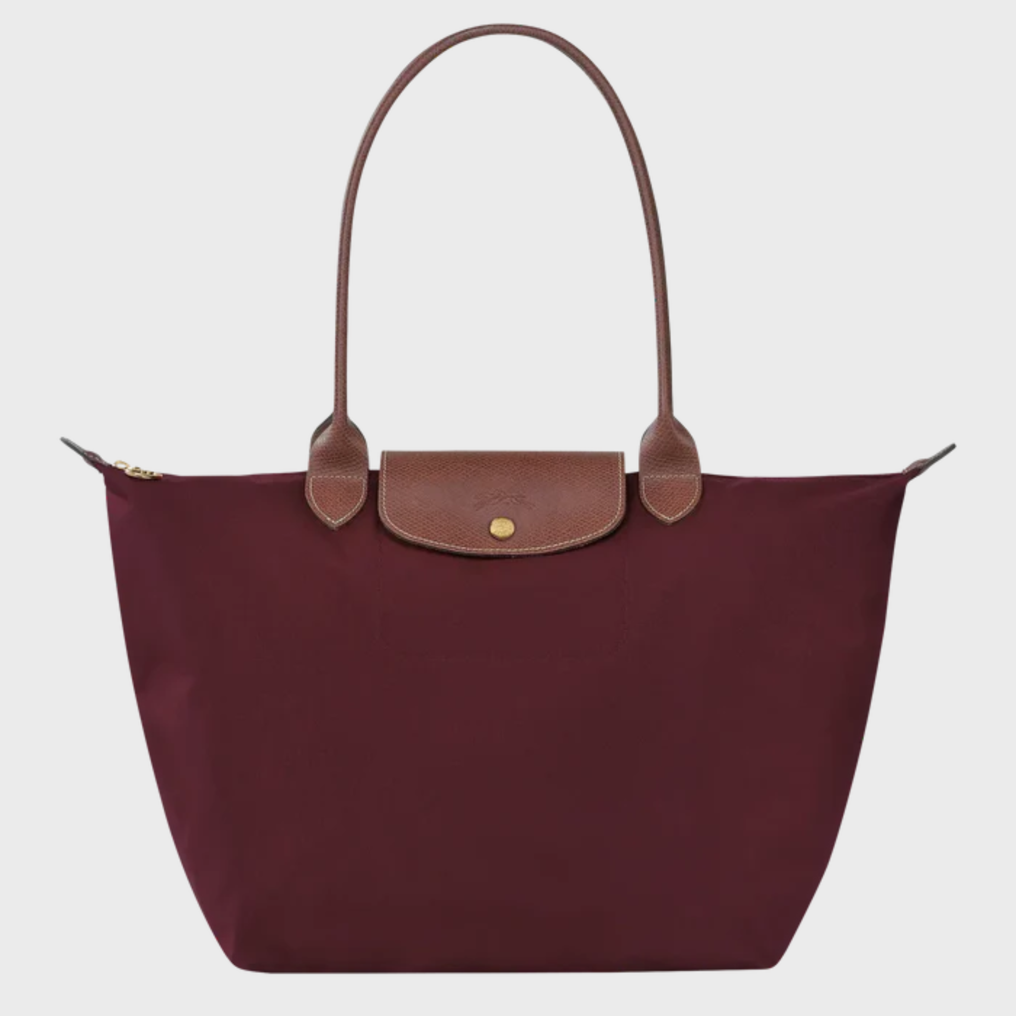 Sienna | Le Pliage Tote, Burgundy