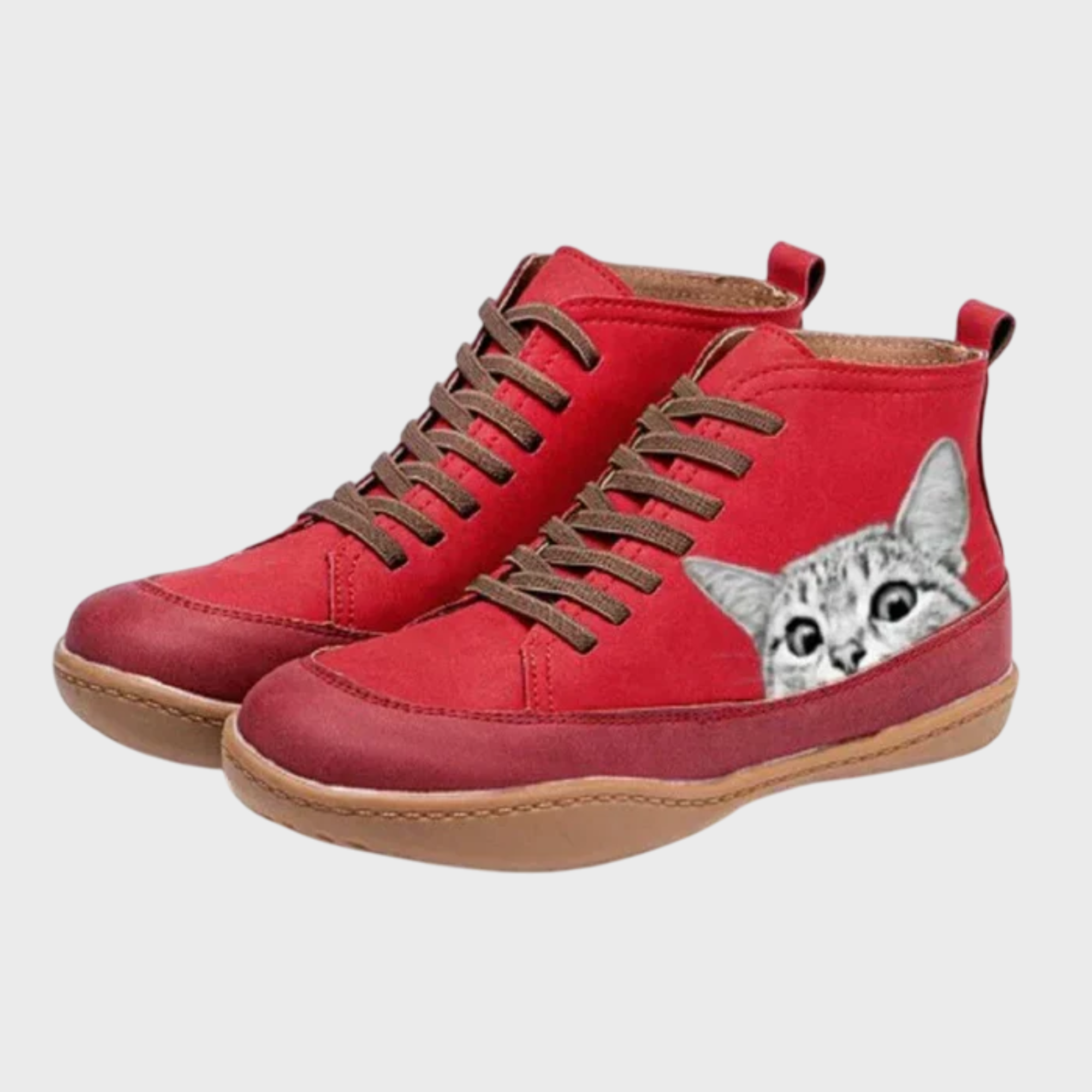 FLORENCE | Leather ankle boots for cat lovers