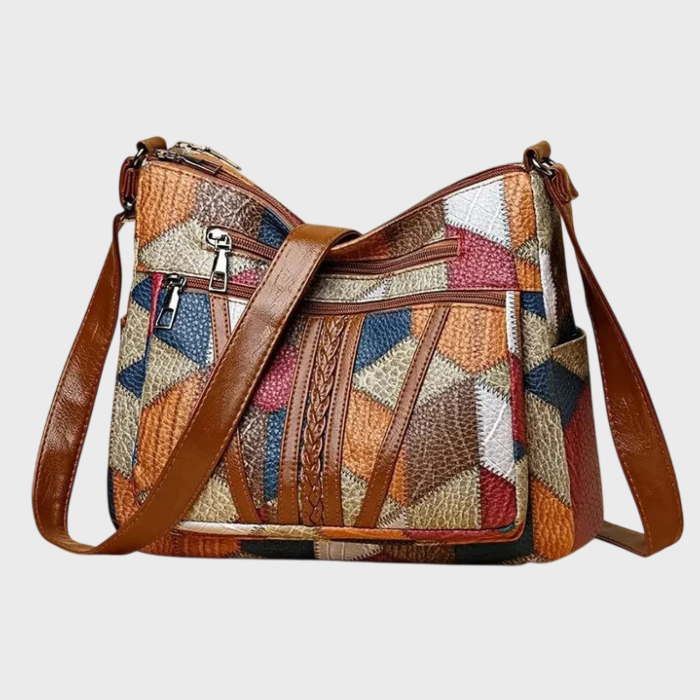 LOUISA | Mosaic Leather Handbag