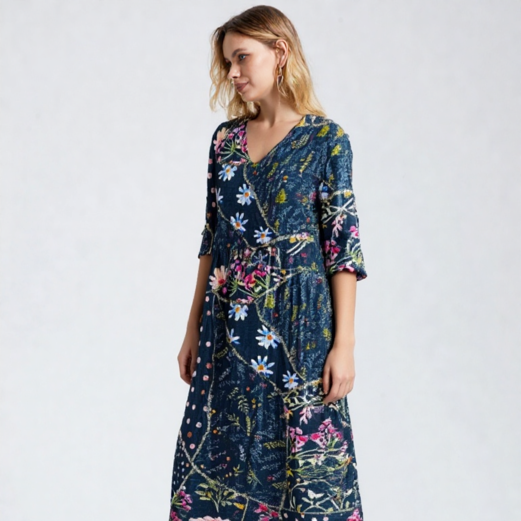 AYLA | Maxi dress with vintage floral print