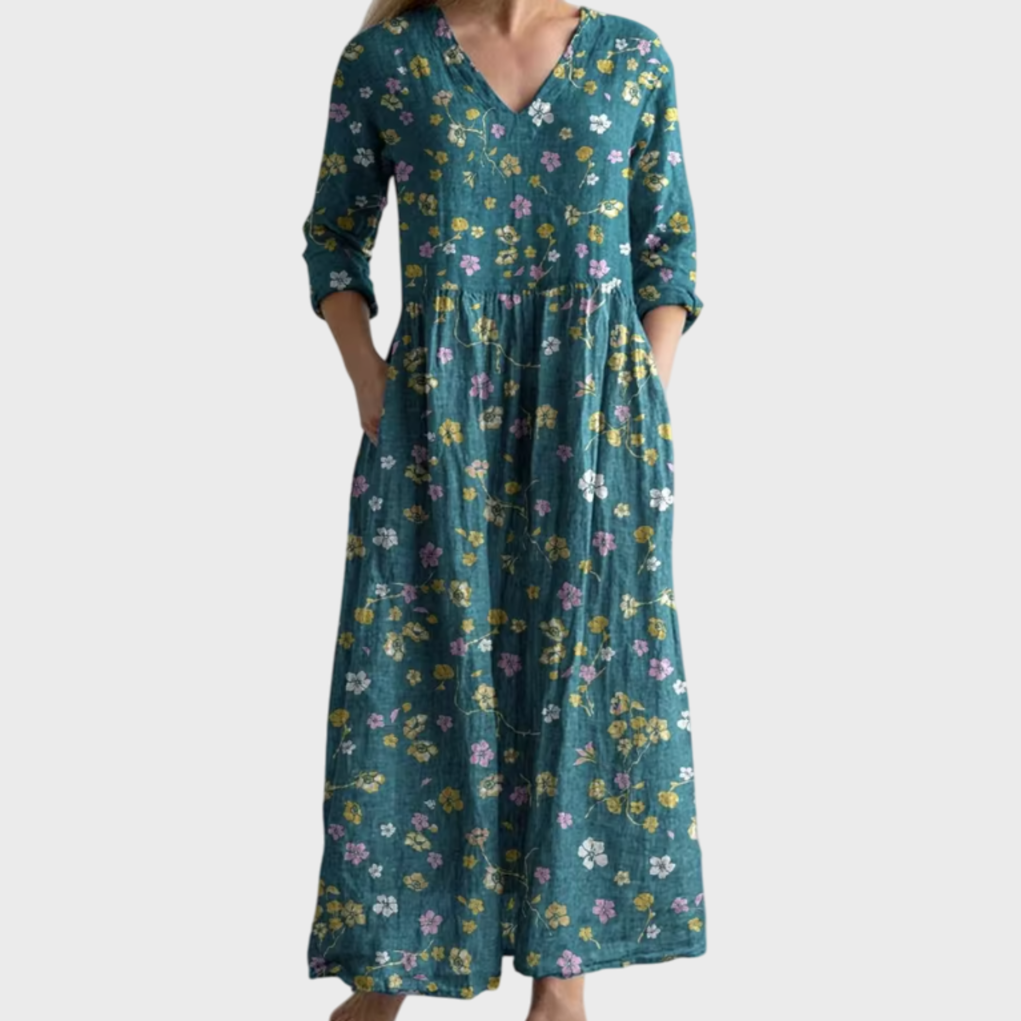 ELEONORA | Maxi dress with vintage floral print