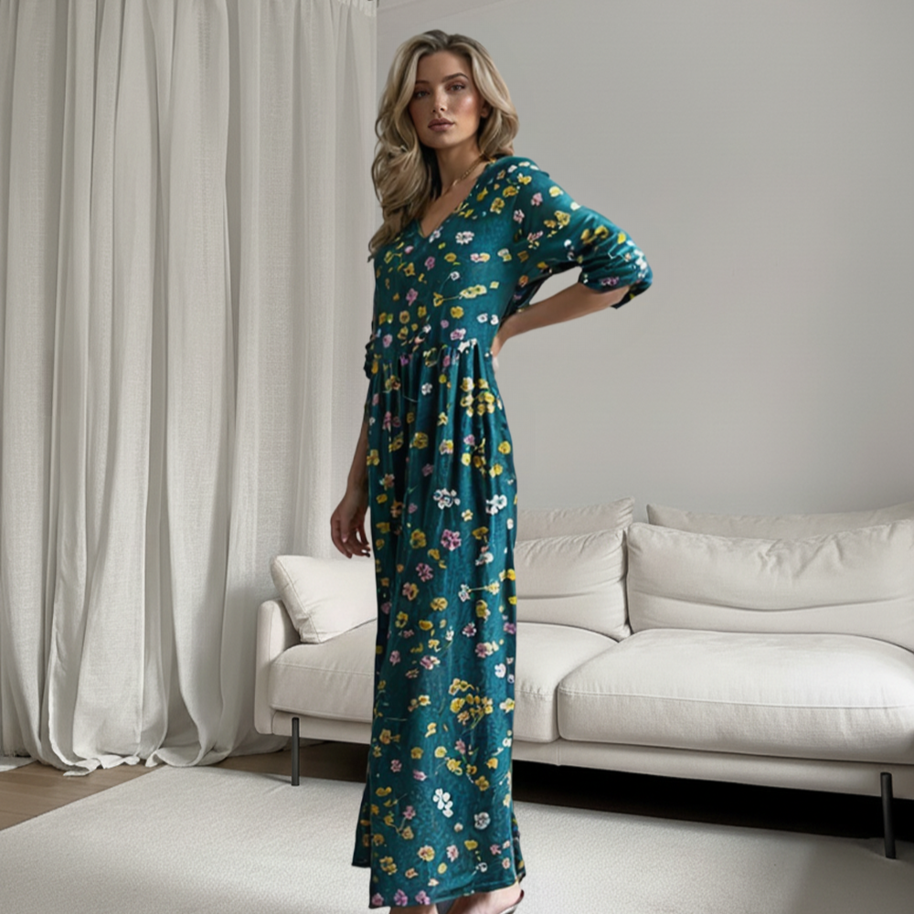 ELEONORA | Maxi dress with vintage floral print