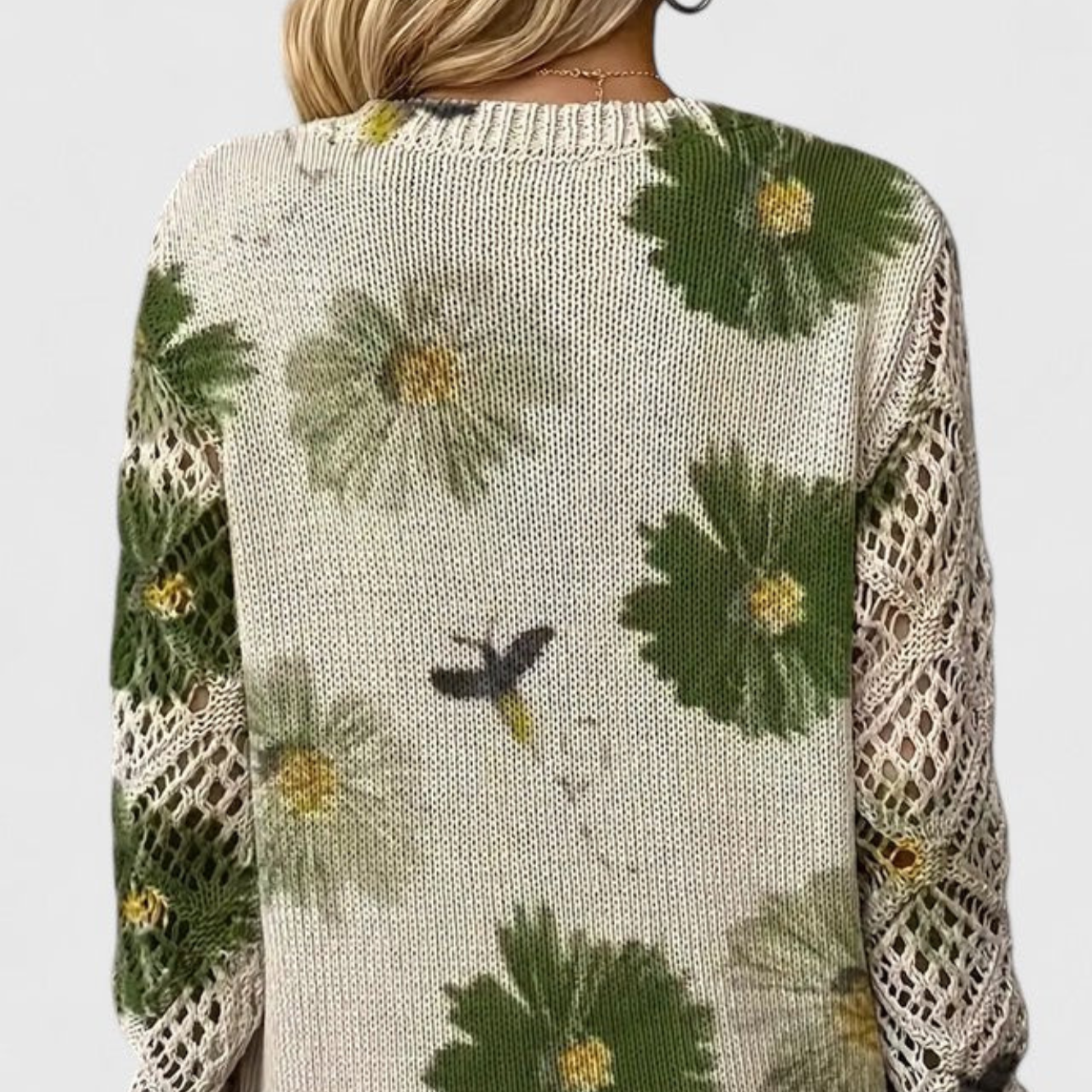 AURÉLIE | Elegant jumper with floral pattern