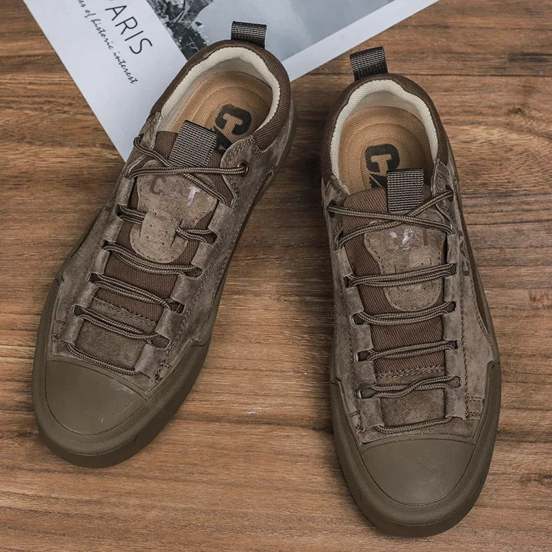 UrbanEdge Leather Sneakers