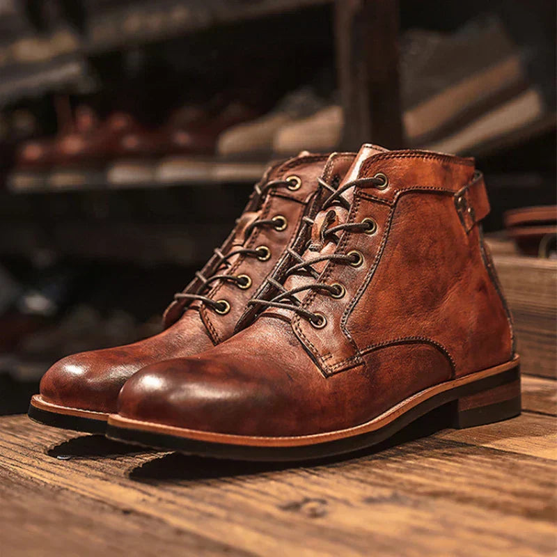 Fanum | Men’s Retro Round-Toe Boots