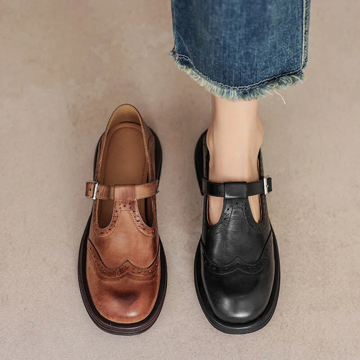 ANNA | Elegant Leather Mary Janes