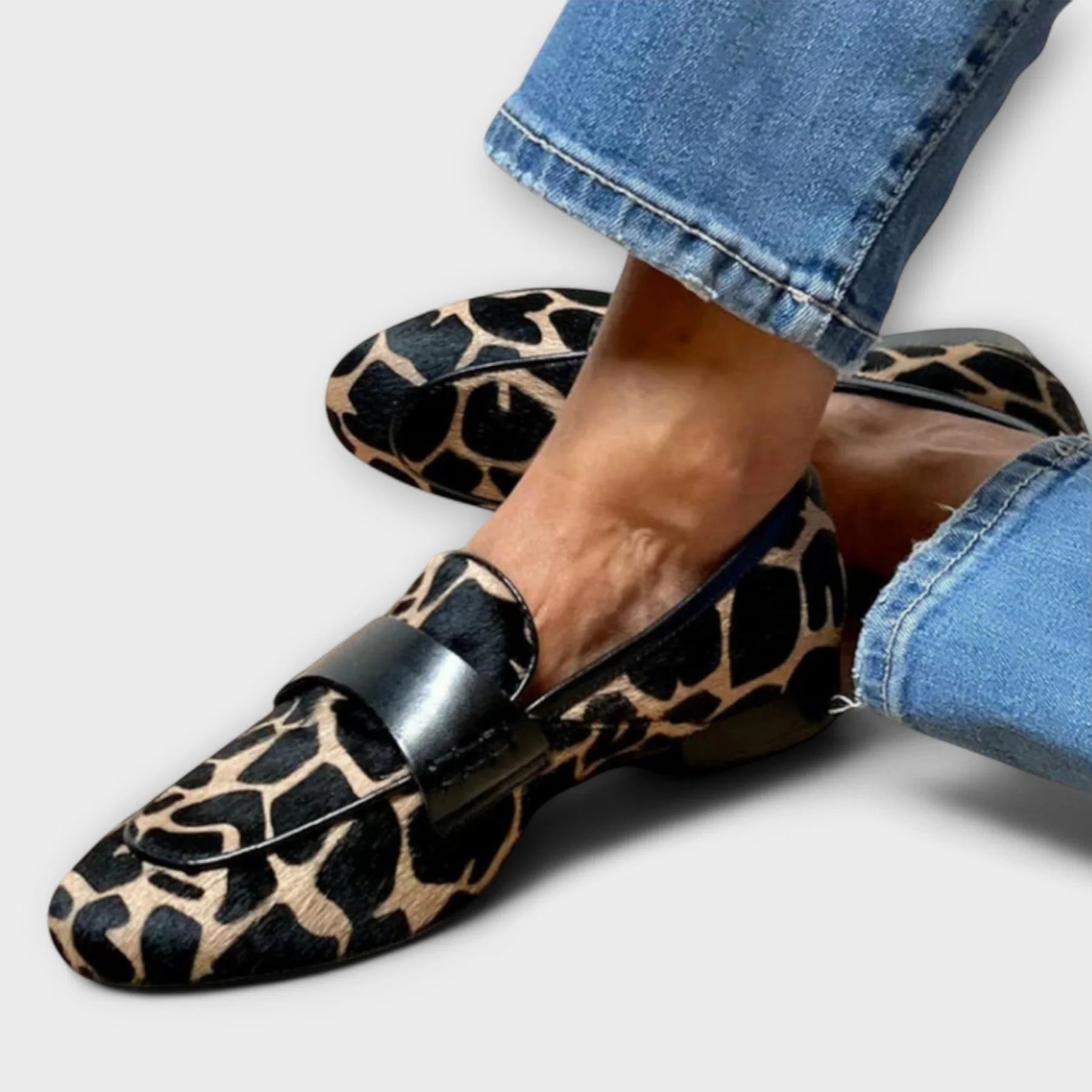 Caroline | Leopard Orthopaedic Loafers