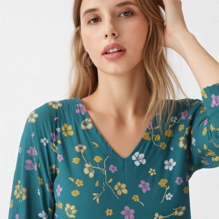 ELEONORA | Maxi dress with vintage floral print