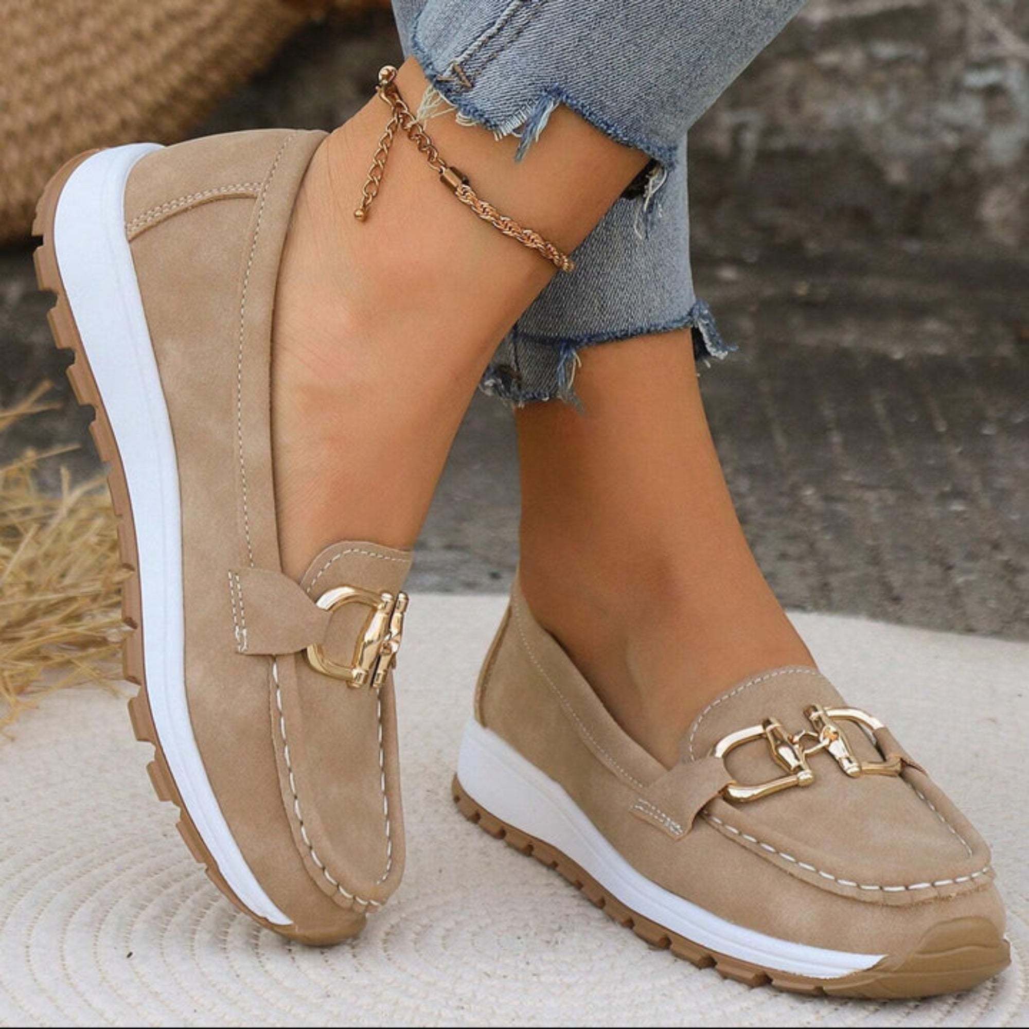 Ruby | Flat Buckle Loafers