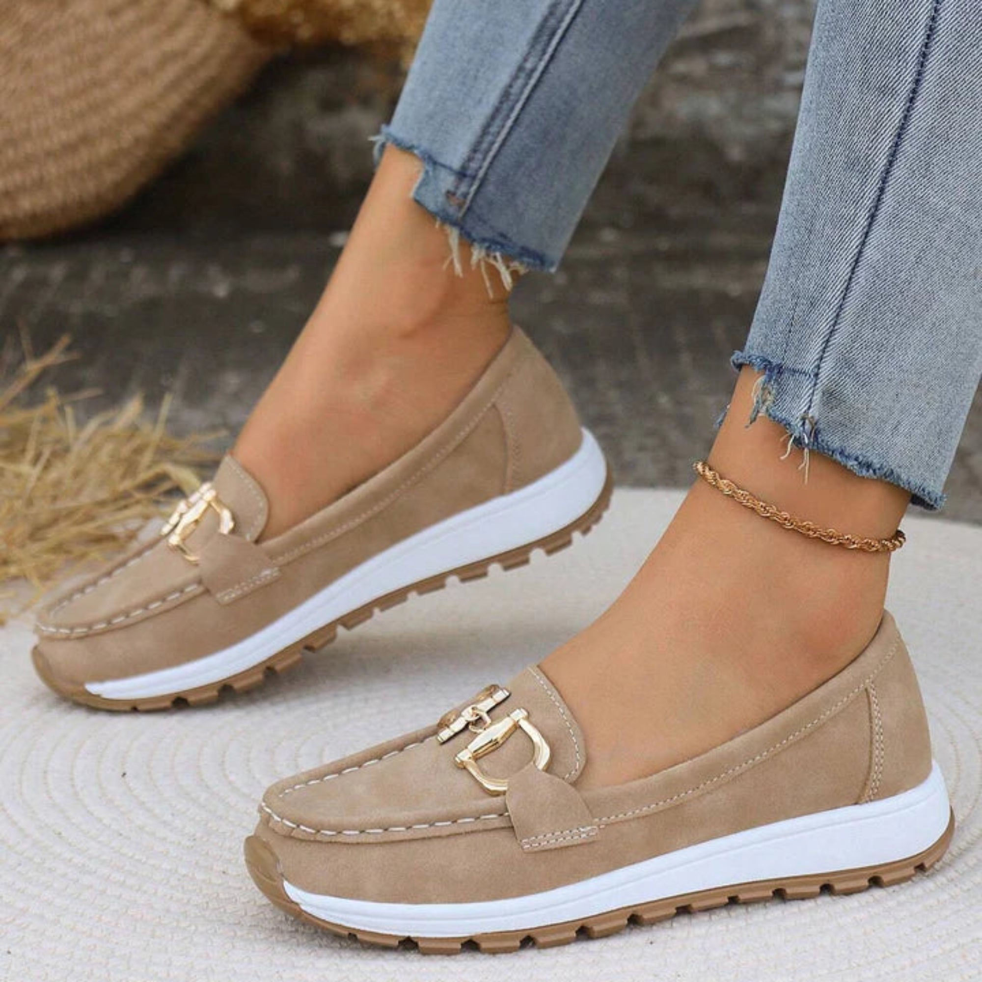 Ruby | Flat Buckle Loafers