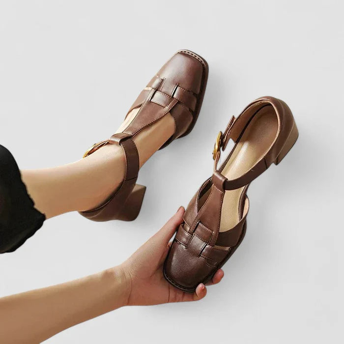 Scarlett – Orthopaedic T-Bar Block Heels