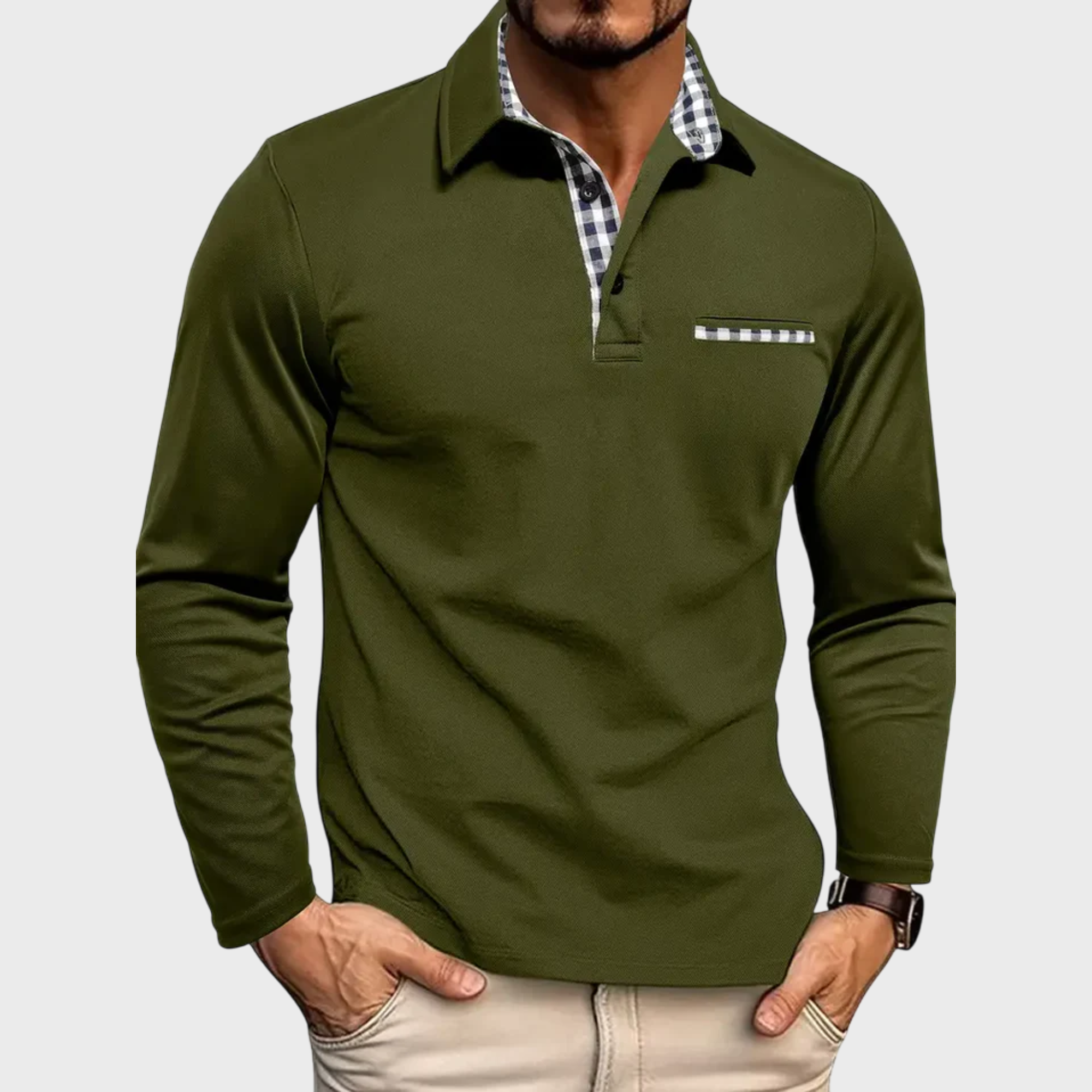 Blake | Long-Sleeve Polo Shirt