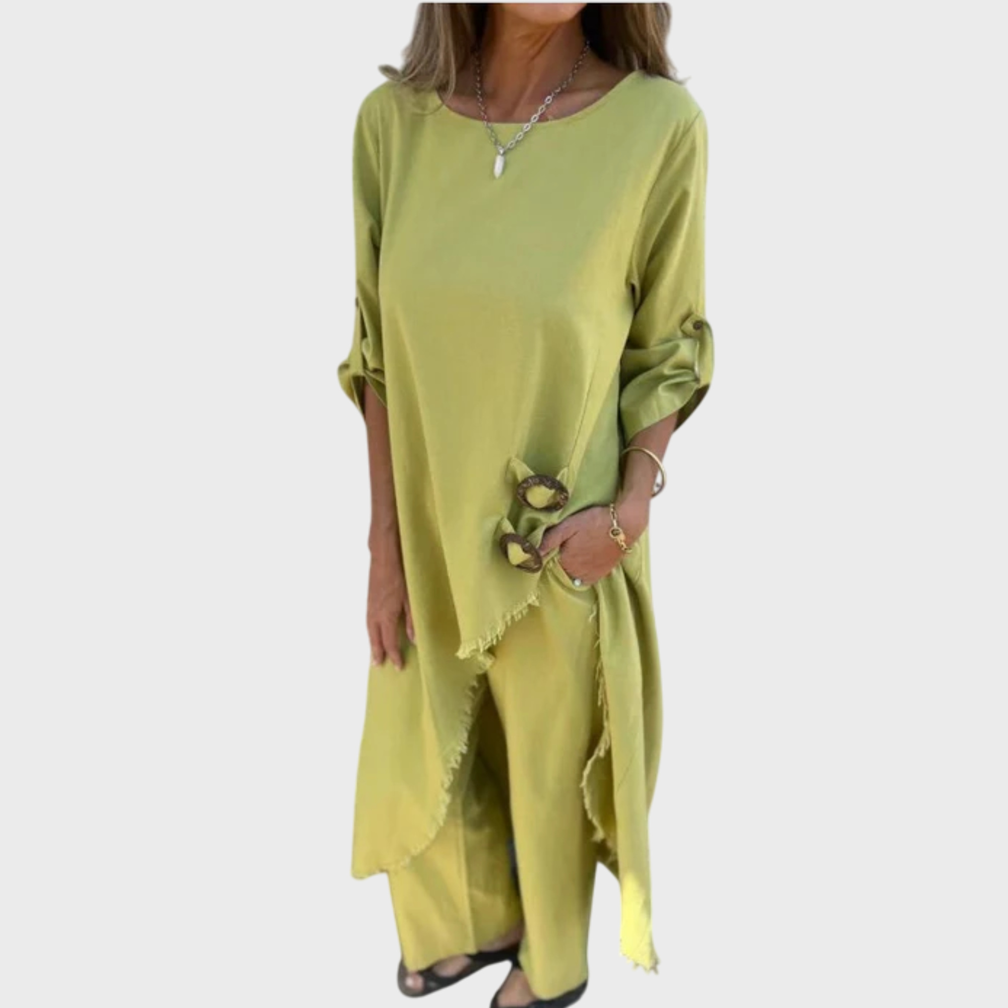 Chloe | Dress + Pants - Comfortable Two-Piece Set