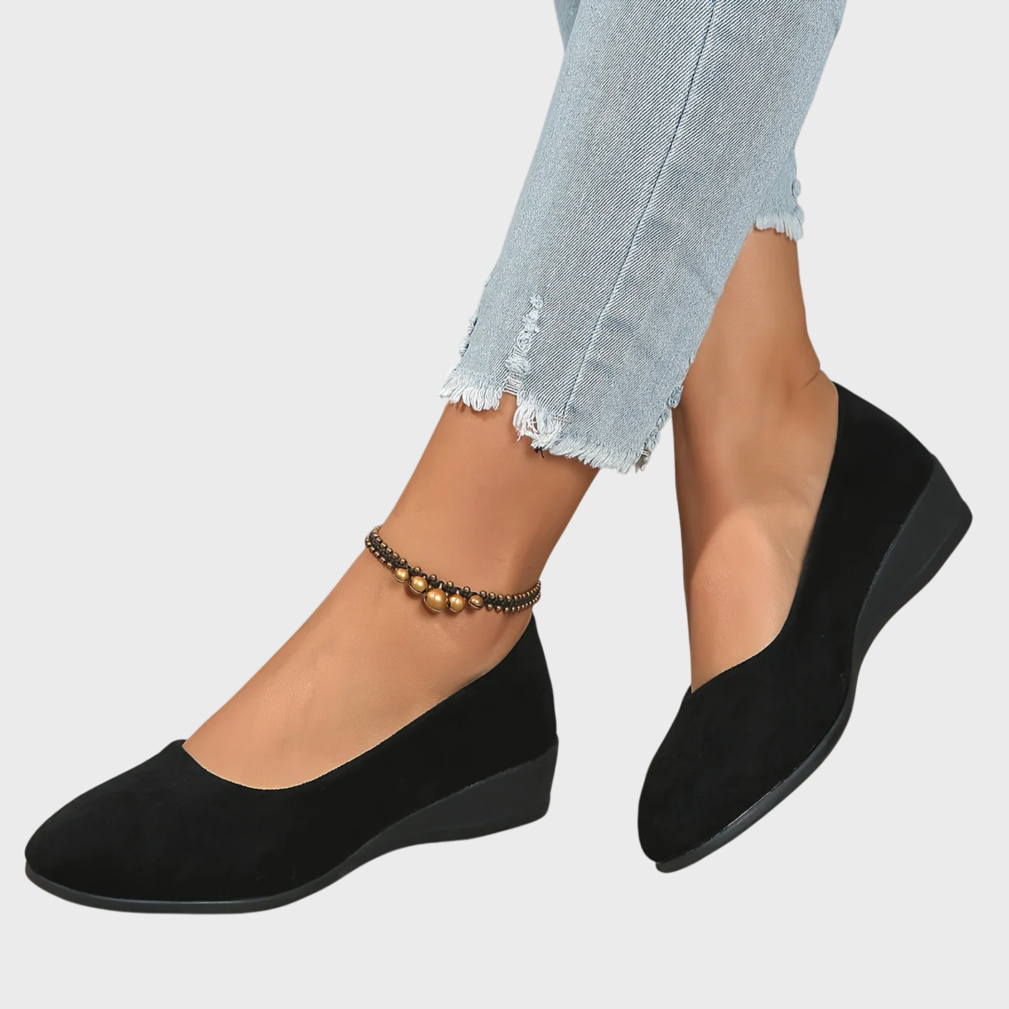Daisy™ – Comfortable wedge-heel ballerinas