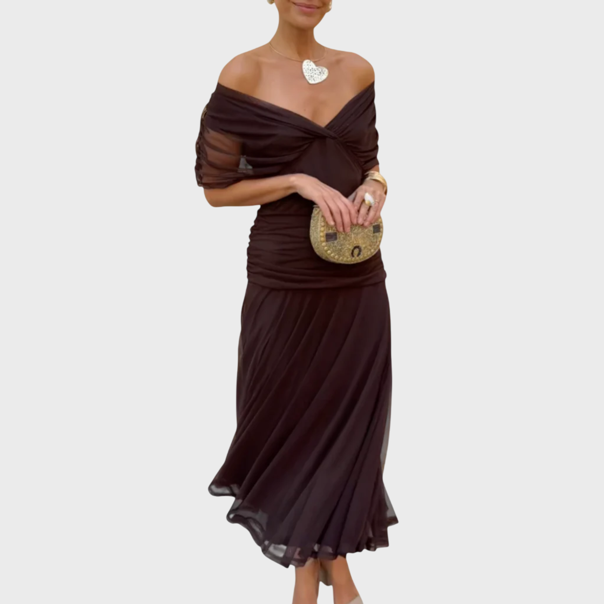 Isla | Elegant Dress With V-Neckline
