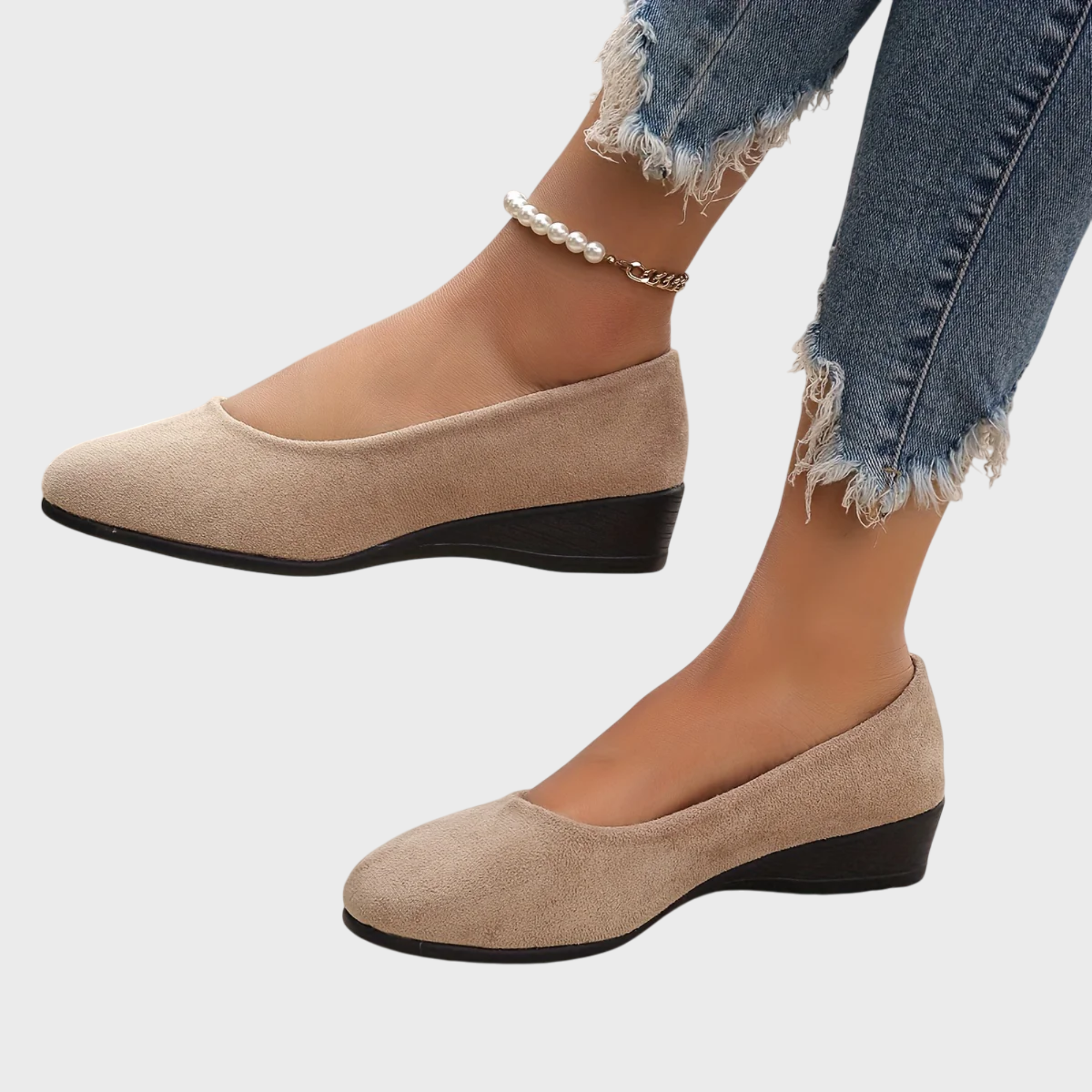 Daisy™ – Comfortable wedge-heel ballerinas