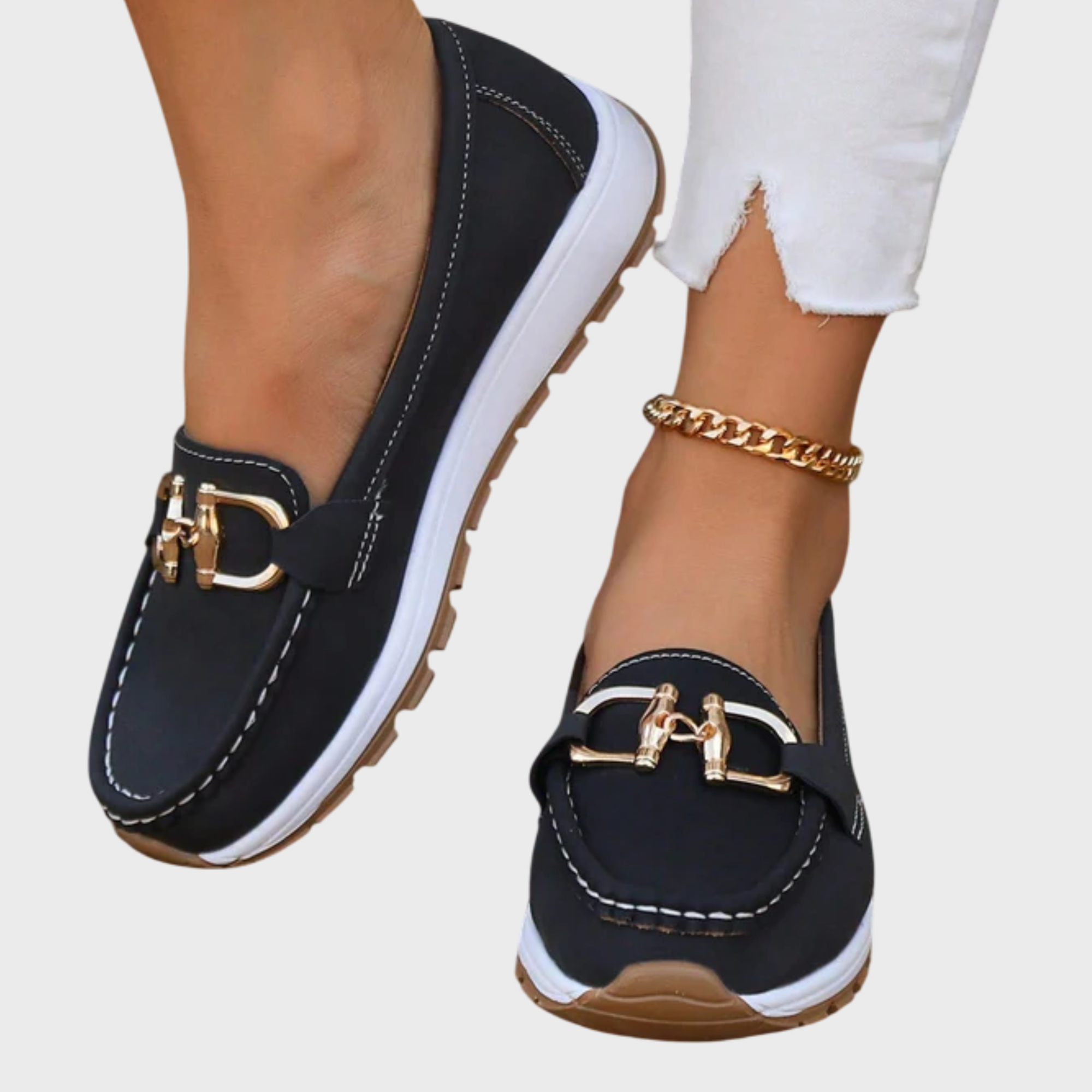 Ruby | Flat Buckle Loafers