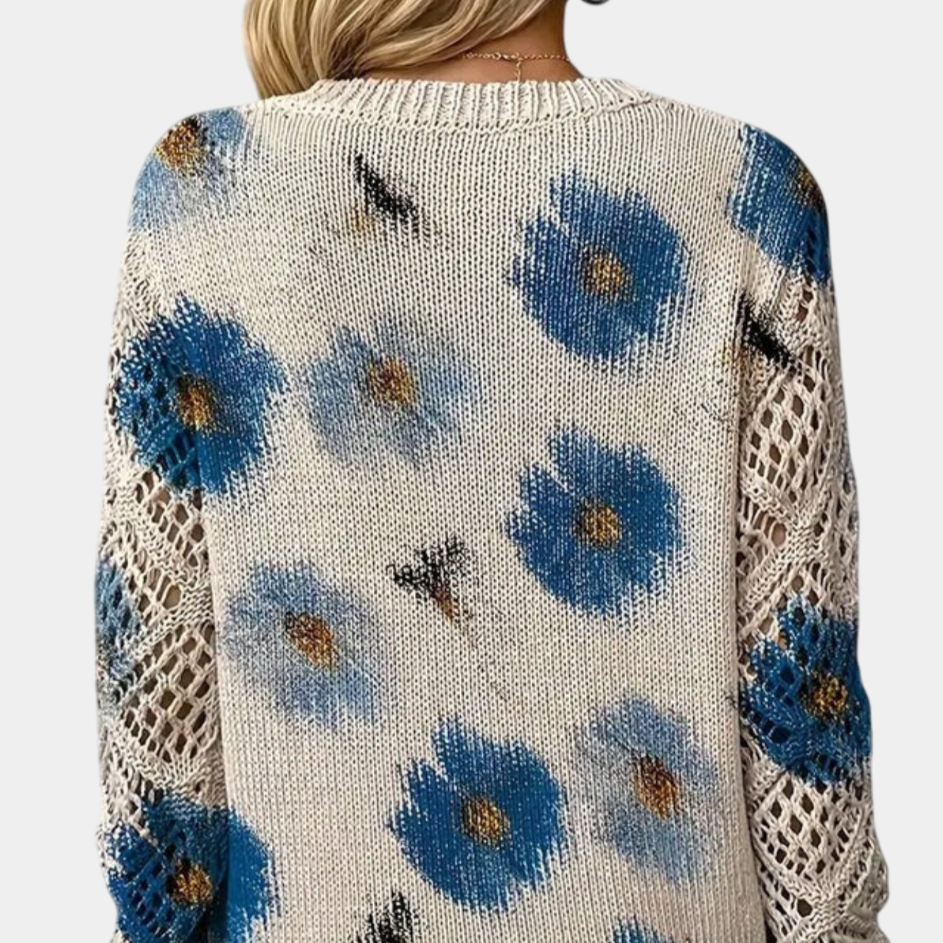 AURÉLIE | Elegant jumper with floral pattern