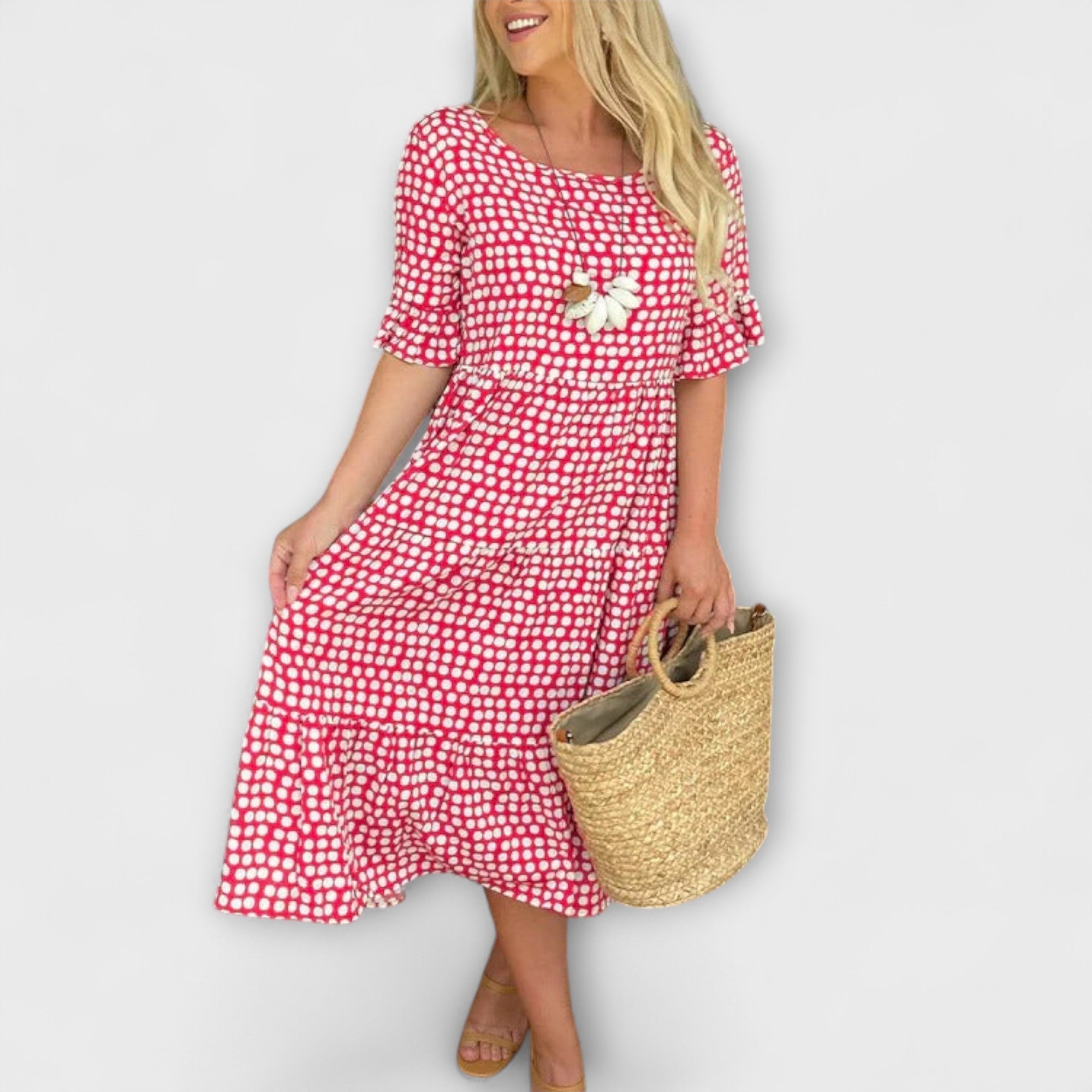 Blythea – Casual Layered Midi Dress