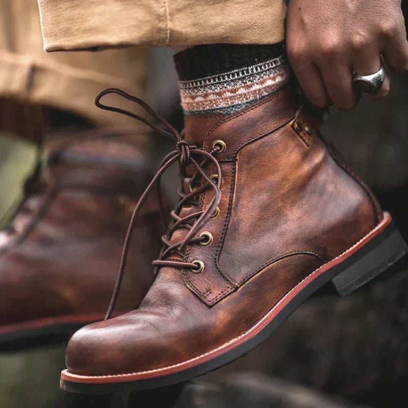 Fanum | Men’s Retro Round-Toe Boots