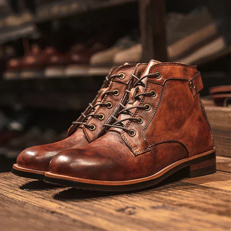 Fanum | Men’s Retro Round-Toe Boots