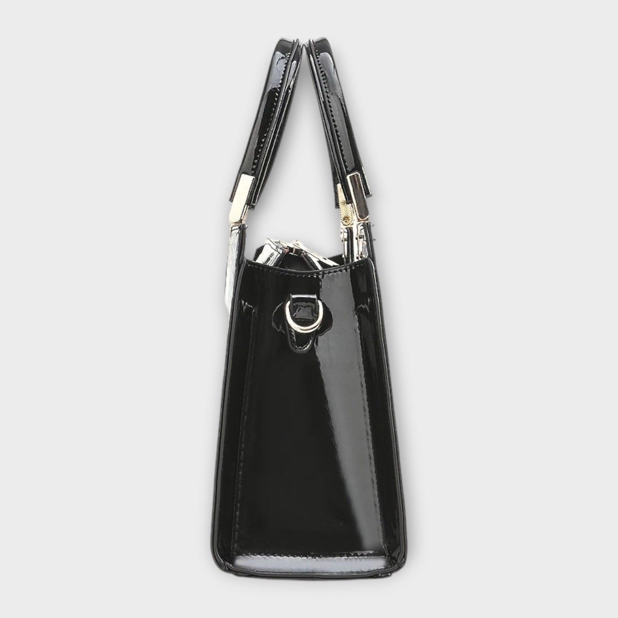 Claire - Glossy Crocodile Leather Pattern Handbag